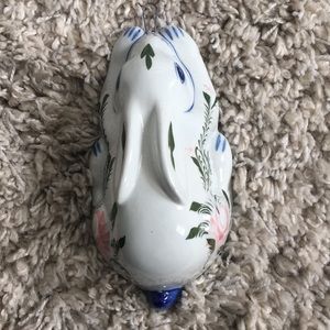 Glass Decorated Bunny for Wall or Desk Decoration